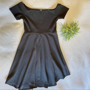 Pink Blush black high-low dress